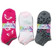 Wholesale - 6pk CANDY GIRL FASHION NS SOCKS ASST SIZE, UPC: 193159157784